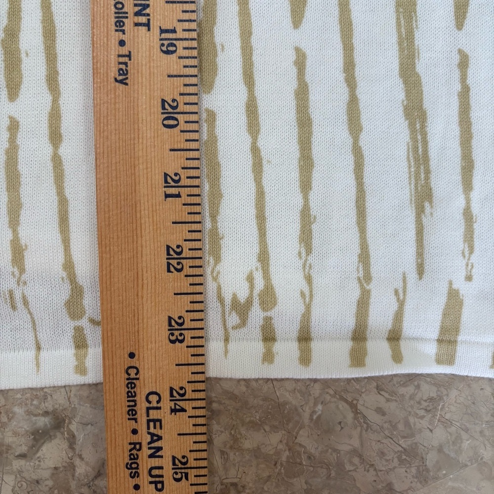 NWOT MarlaWynne 100% Cotton Kimono Cardigan Size 2X Tan Brushstroke Open Front - Picture 12 of 12